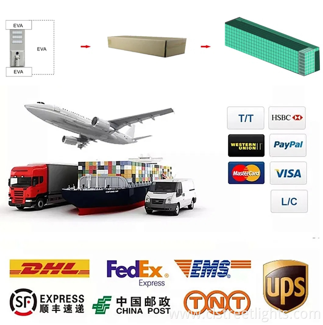 High-Efficiency LED Lamp Solar Panel LiFePO4 Lithium Battery Split Type Solar Street Light